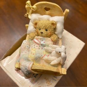 Cherished Teddies “Cradled With Love” Baby Bear Figurine